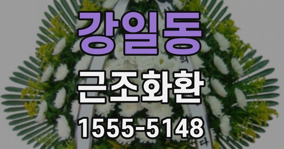 강일동 근조화환