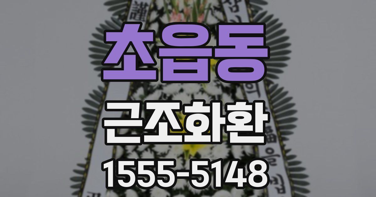 초읍동 근조화환