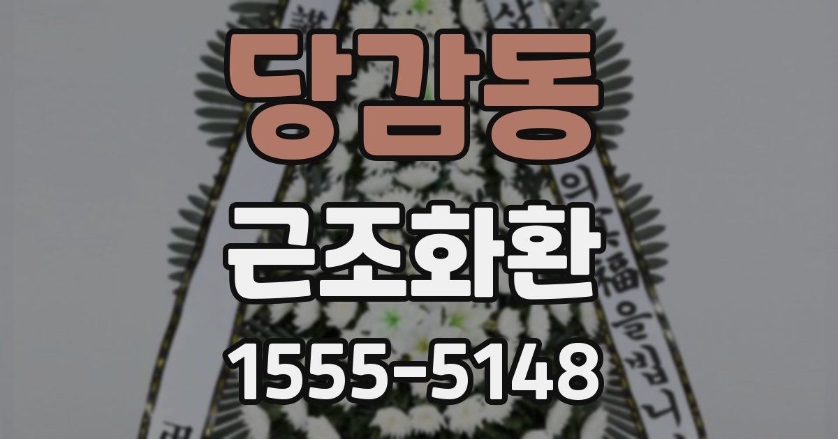 당감동 근조화환