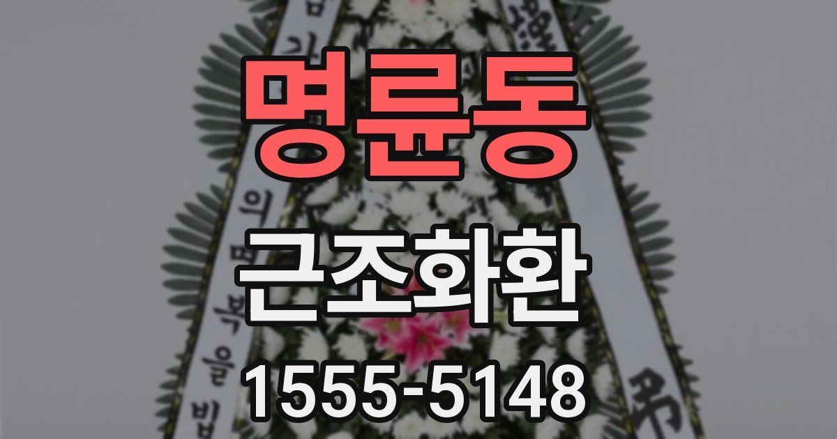 명륜동 근조화환