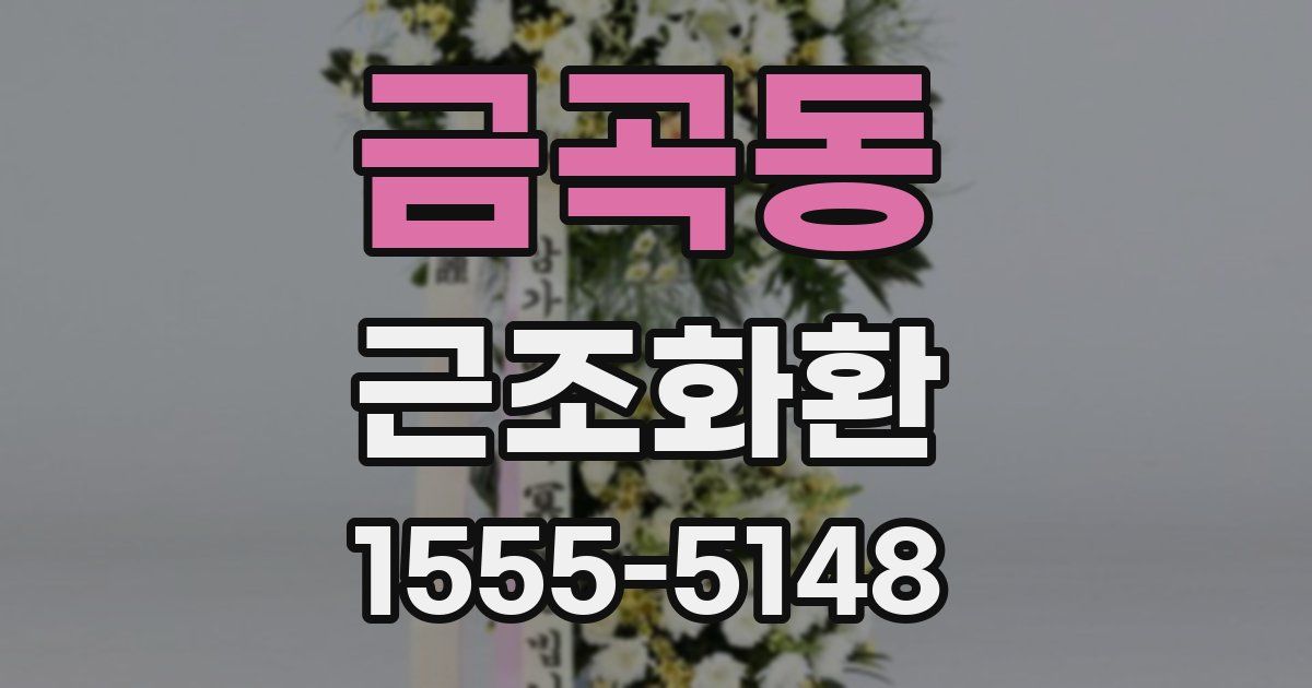 금곡동 근조화환