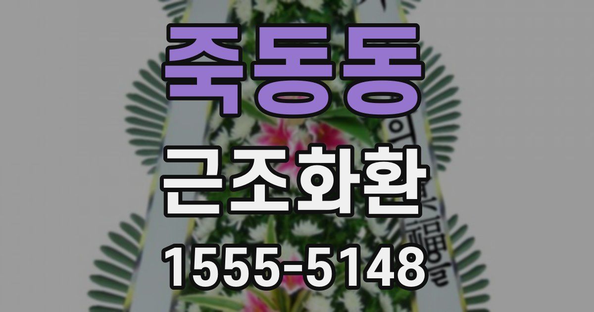 죽동동 근조화환