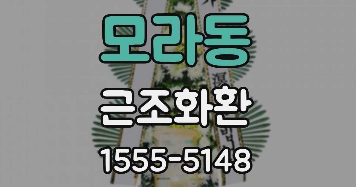 모라동 근조화환