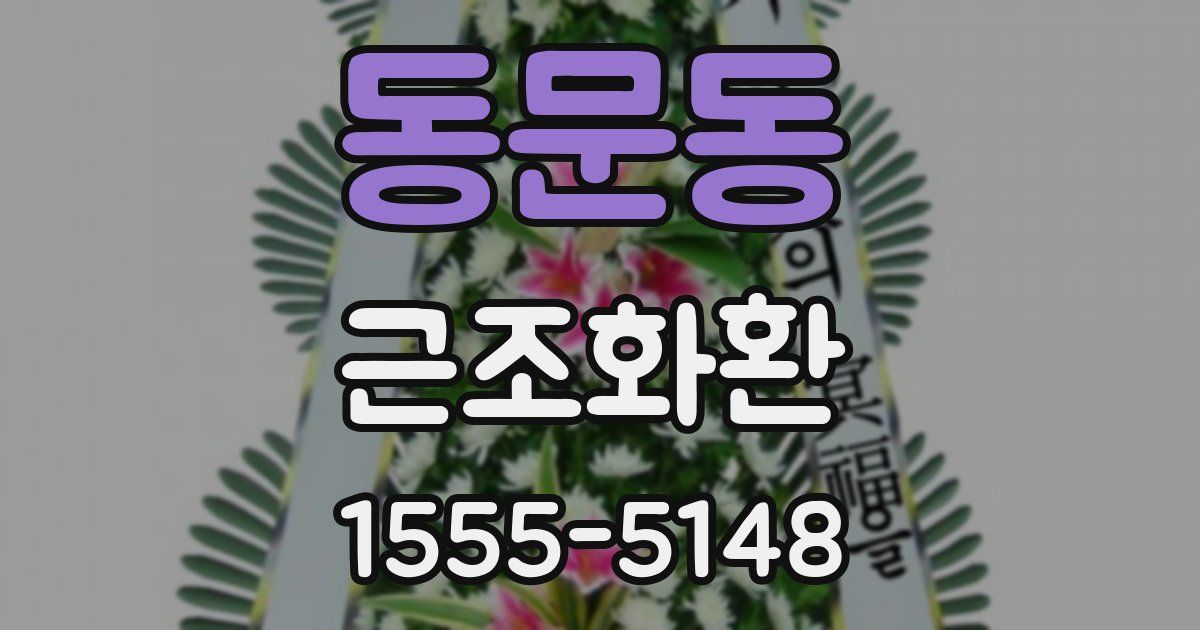 동문동 근조화환
