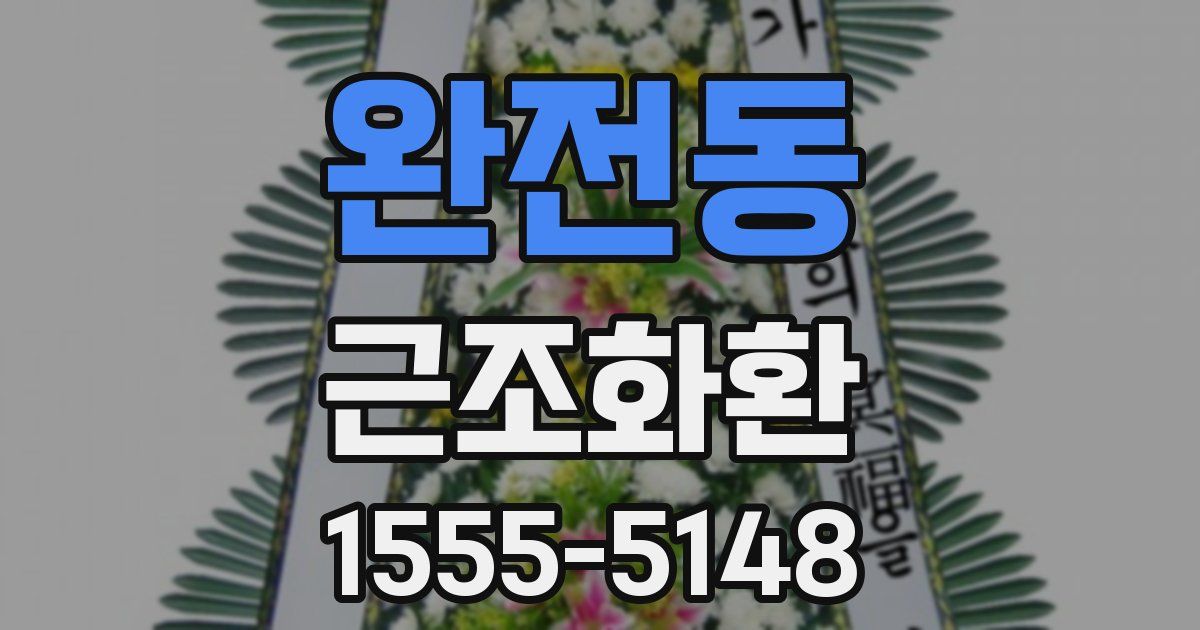 완전동 근조화환