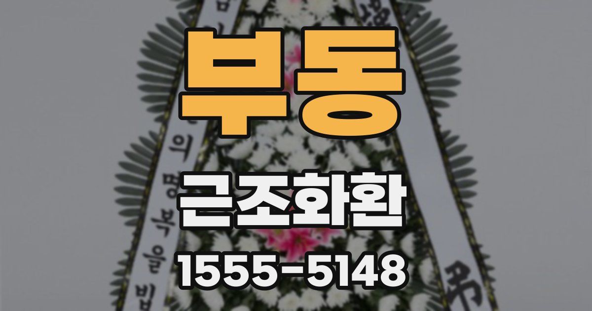 부동 근조화환