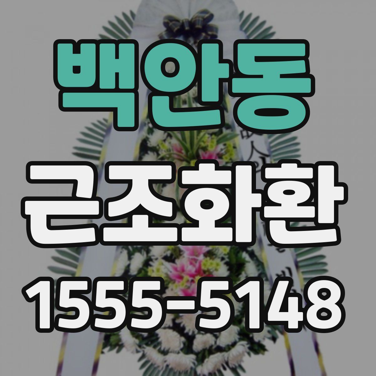 백안동 근조화환