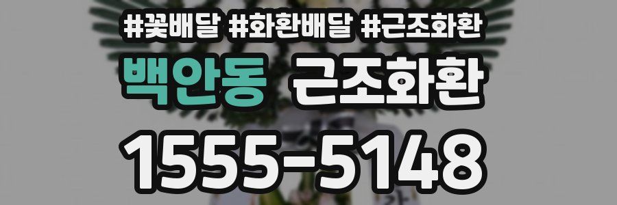 백안동 근조화환
