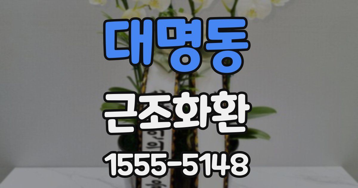 대명동 근조화환