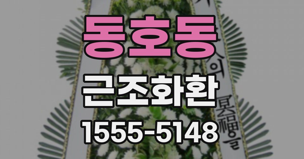 동호동 근조화환
