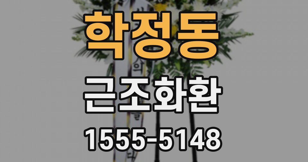 학정동 근조화환