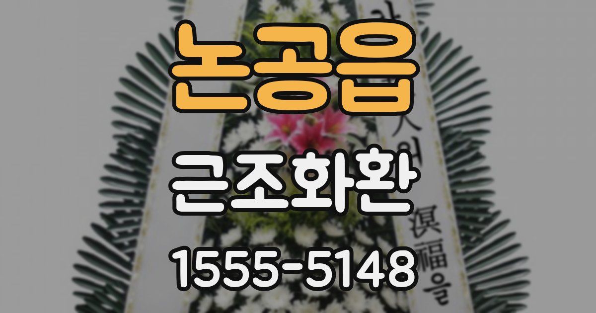 논공읍 근조화환
