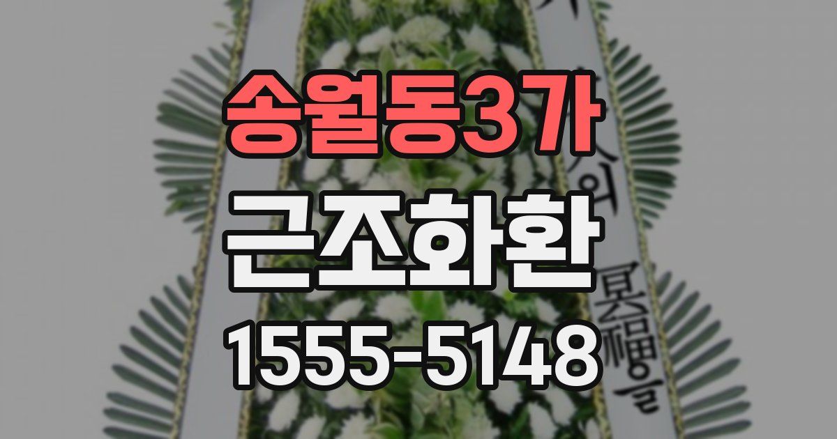 송월동3가 근조화환