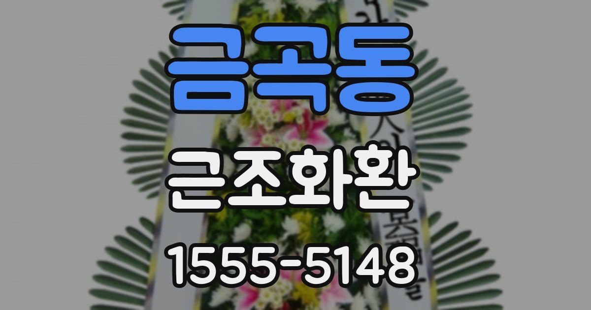 금곡동 근조화환