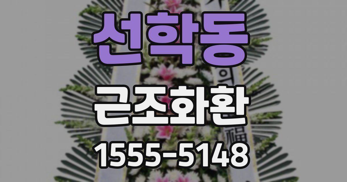 선학동 근조화환