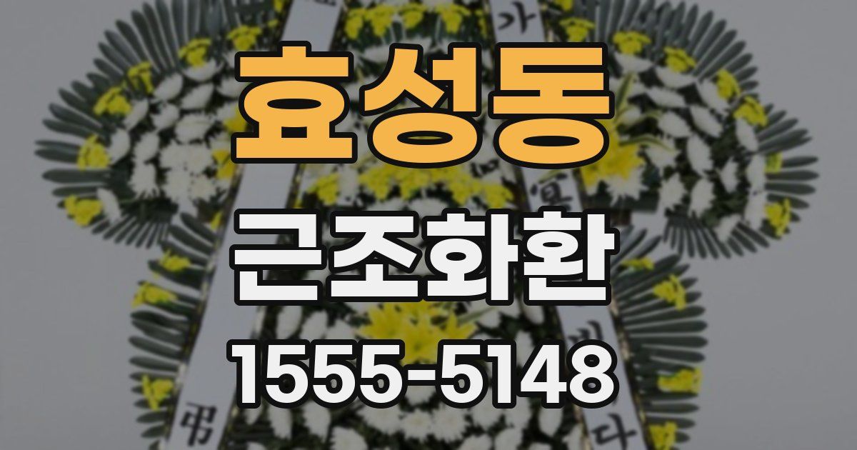 효성동 근조화환