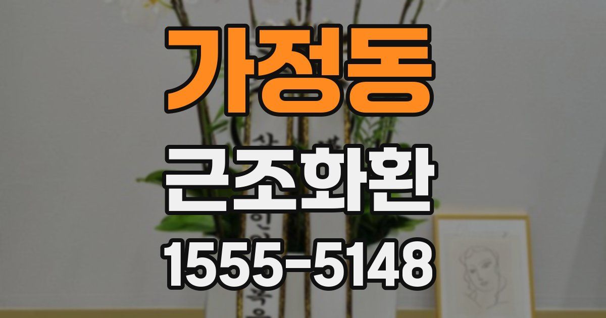 가정동 근조화환