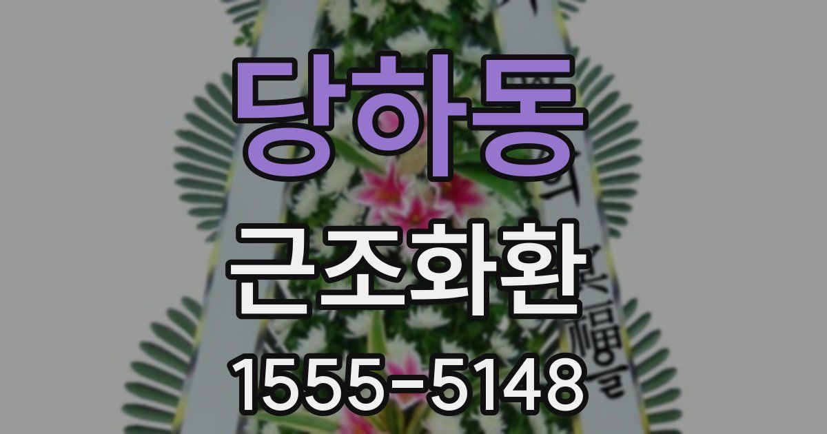당하동 근조화환