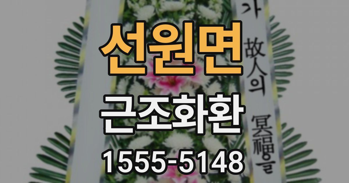 선원면 근조화환