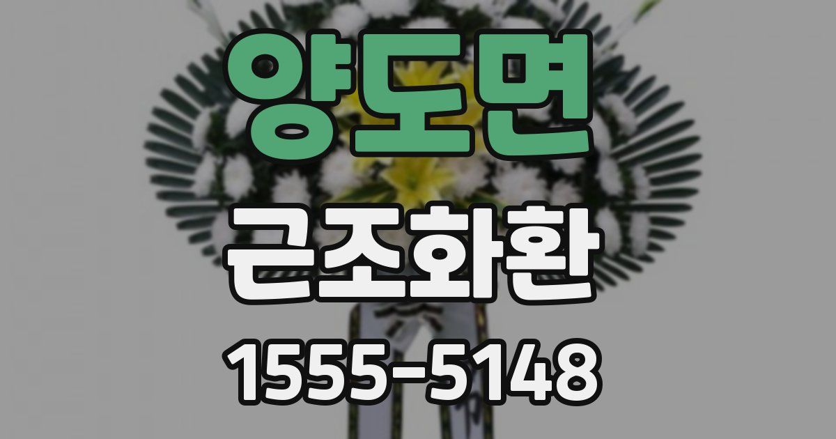양도면 근조화환