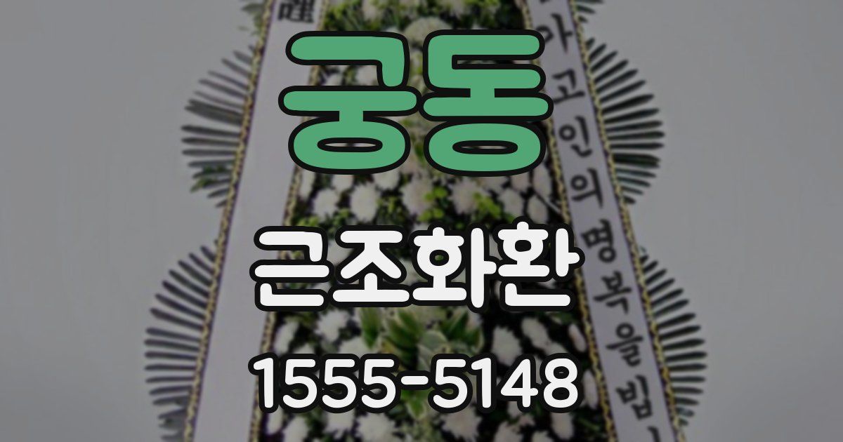 궁동 근조화환