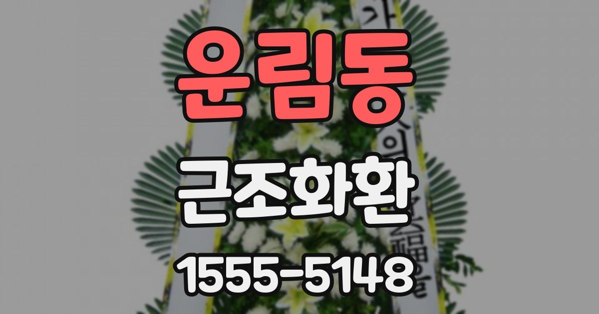 운림동 근조화환