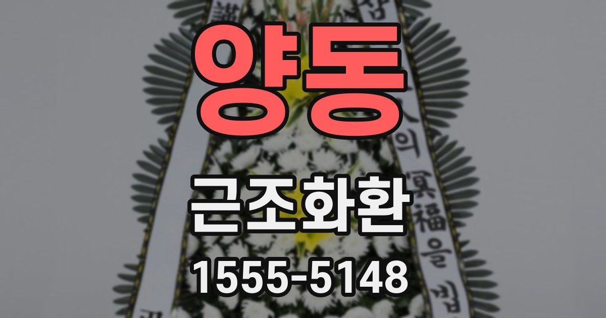 양동 근조화환