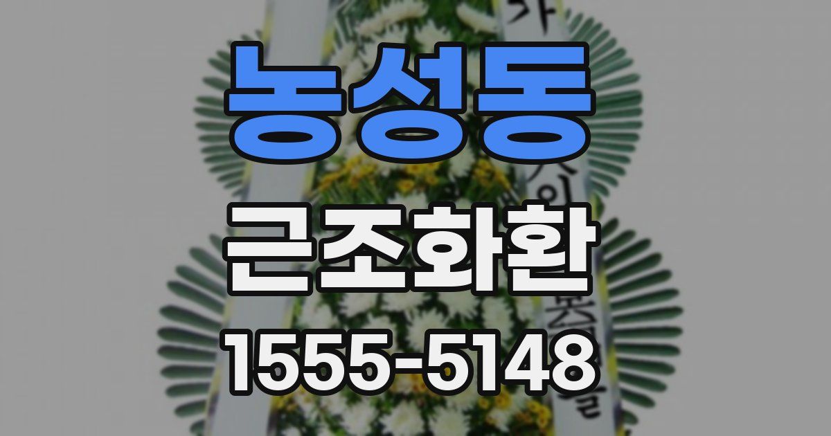 농성동 근조화환