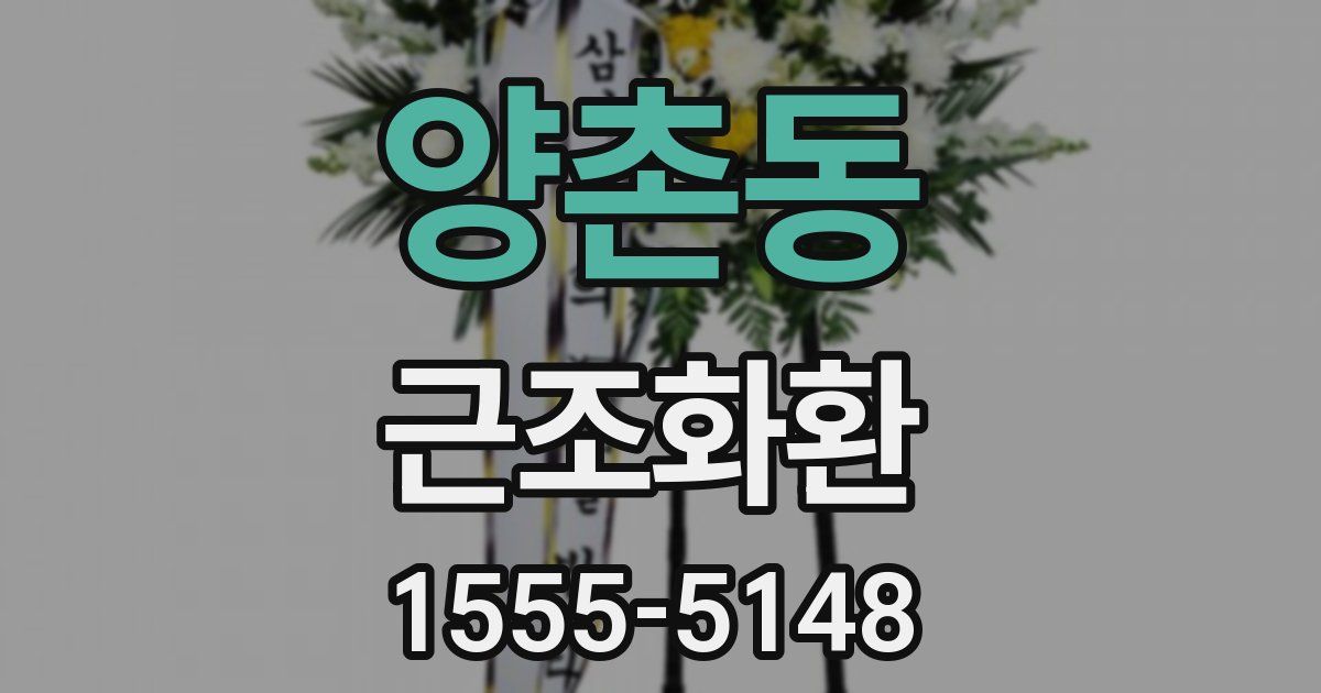 양촌동 근조화환