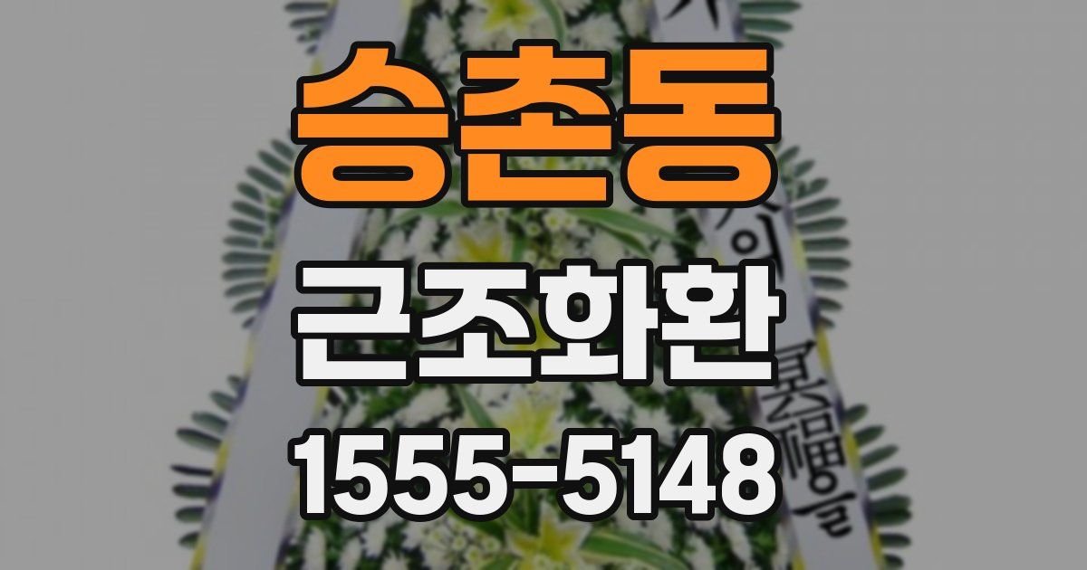 승촌동 근조화환
