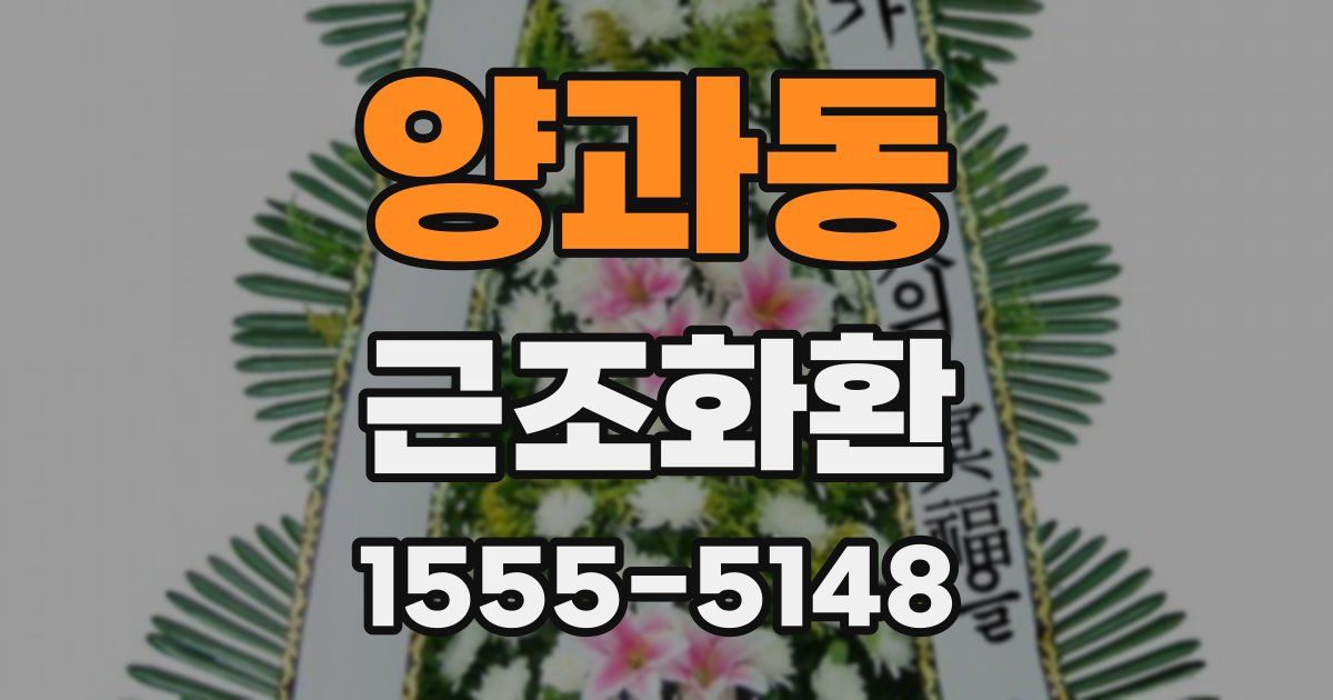 양과동 근조화환