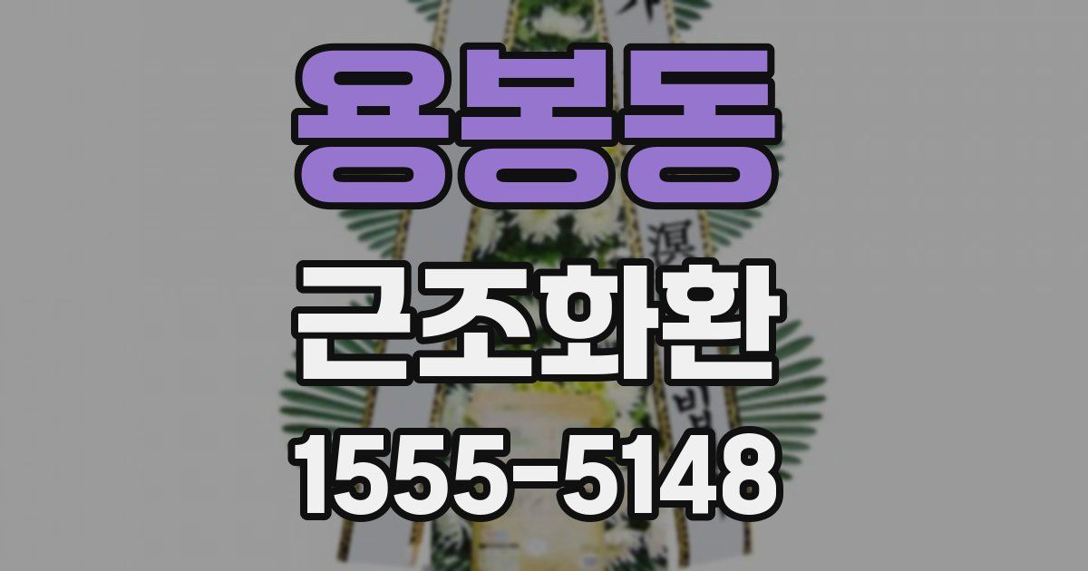 용봉동 근조화환