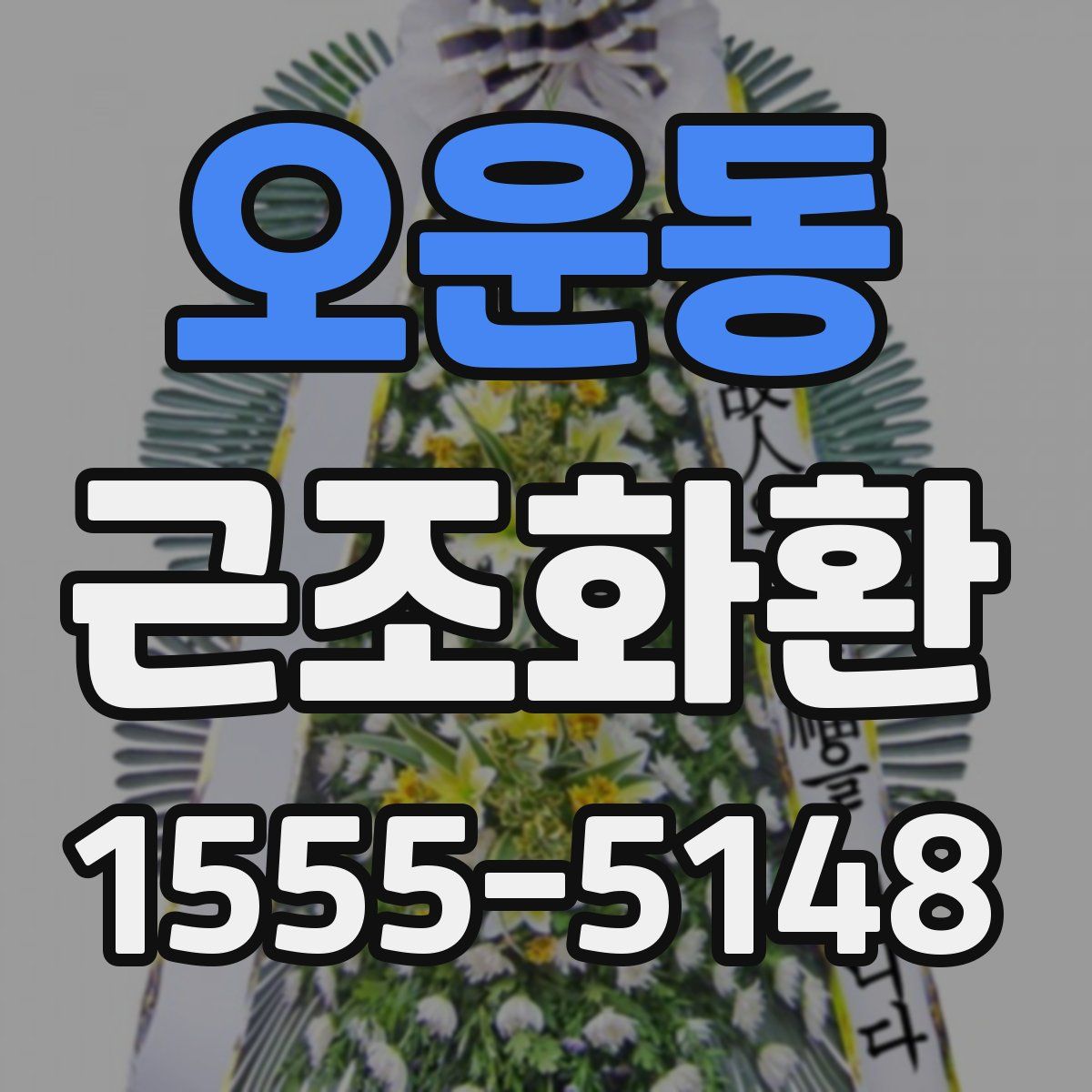 오운동 근조화환