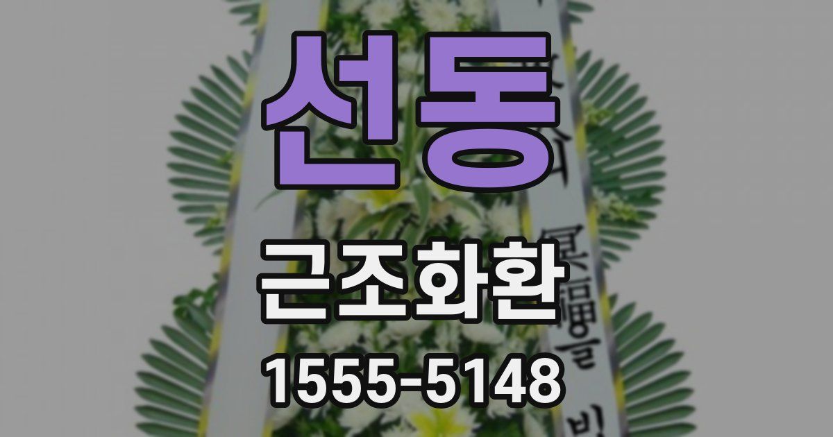 선동 근조화환