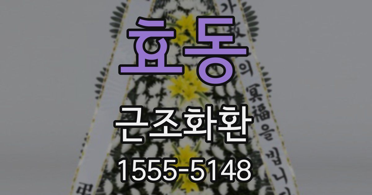 효동 근조화환