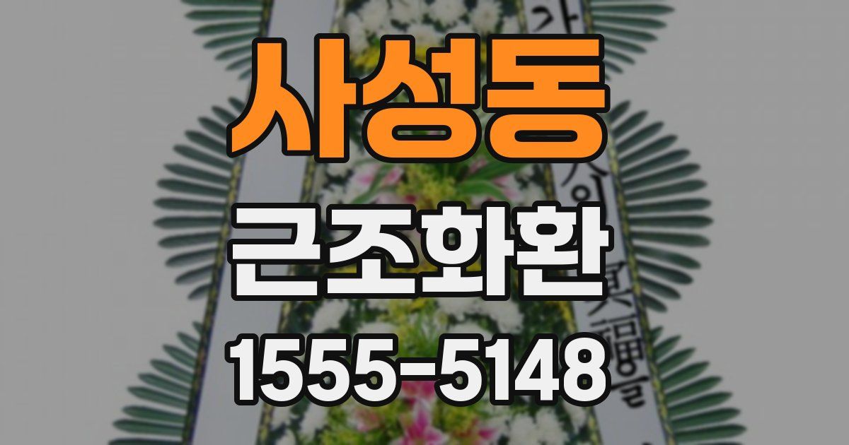사성동 근조화환