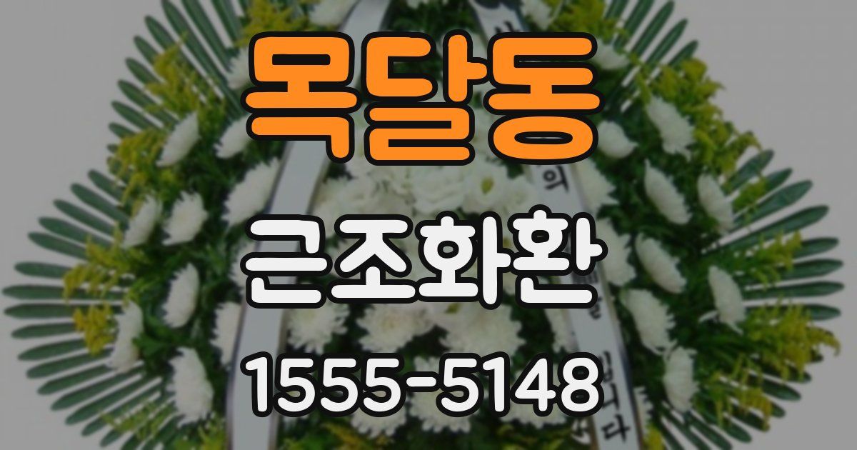 목달동 근조화환