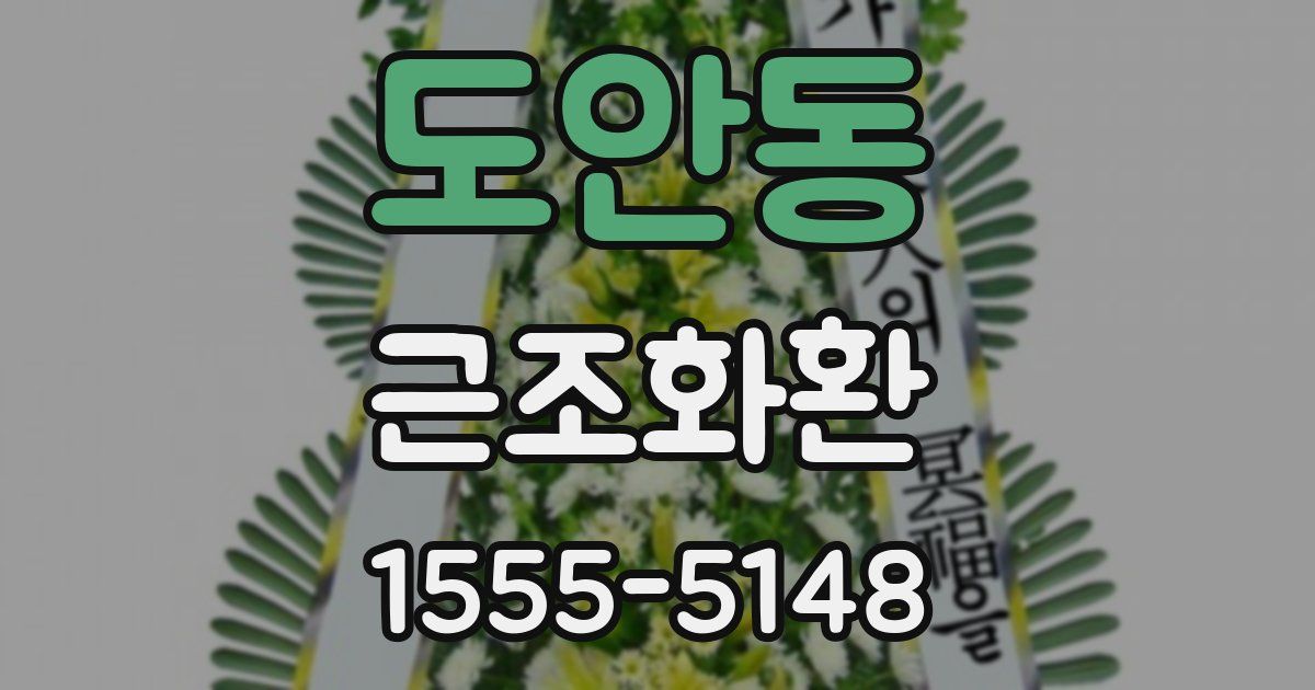 도안동 근조화환