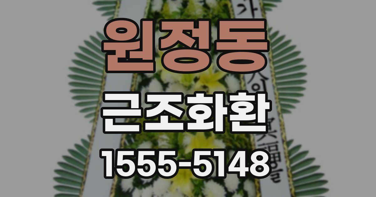 원정동 근조화환