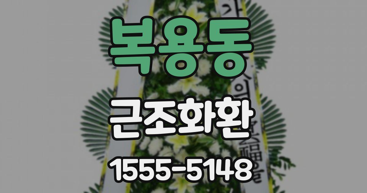 복용동 근조화환