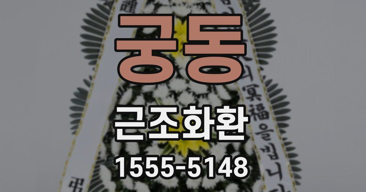 궁동 근조화환