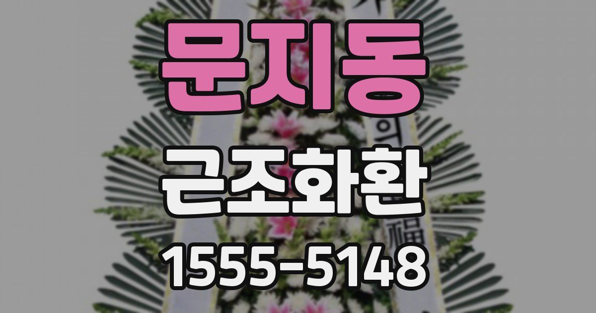 문지동 근조화환
