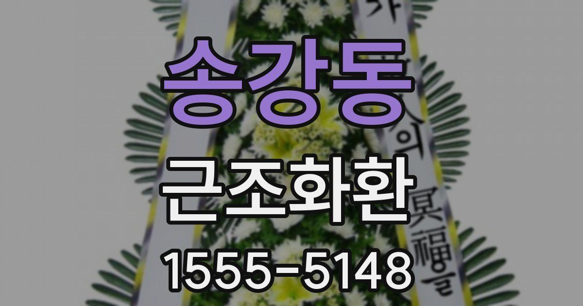 송강동 근조화환