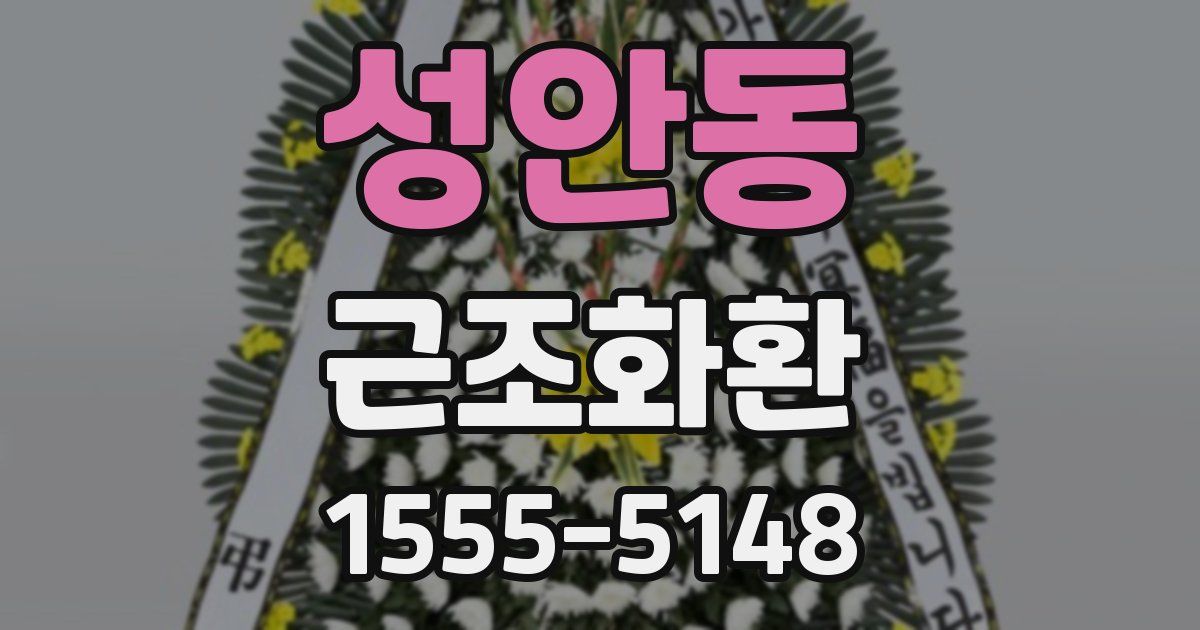 성안동 근조화환