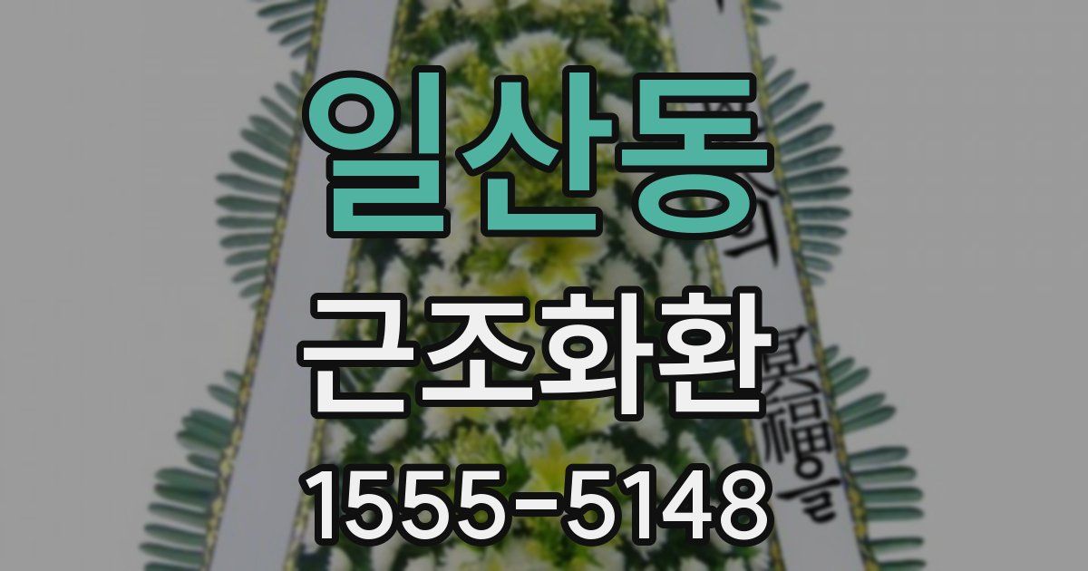 일산동 근조화환