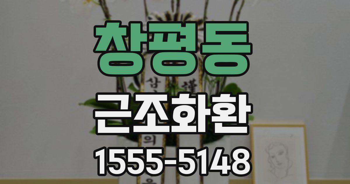 창평동 근조화환