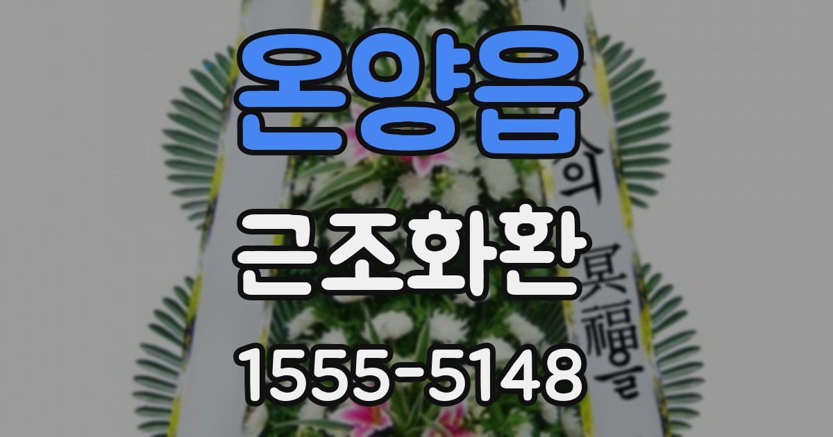 온양읍 근조화환