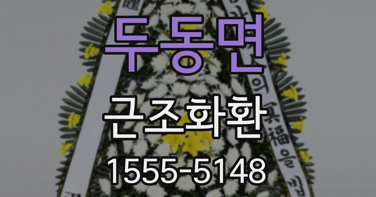 두동면 근조화환