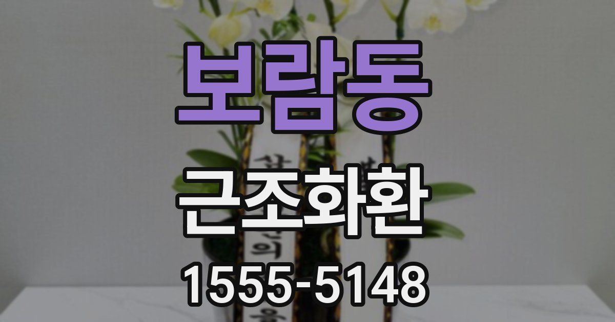 보람동 근조화환