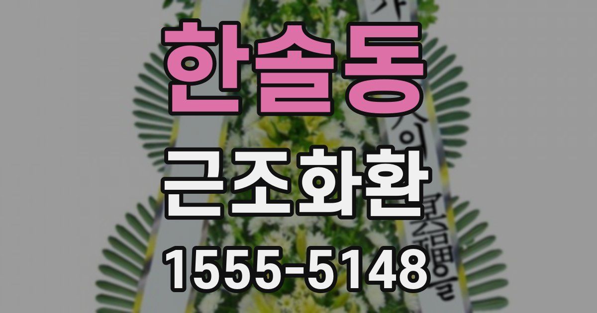 한솔동 근조화환